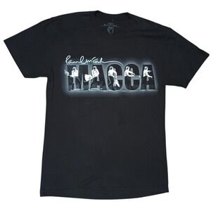 2013 Paul McCartney Out There Tour Macca Double Sided Black T-Shirt Size Small